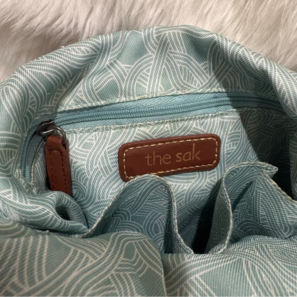 The Sak Black Leather Crossbody with Front Zip Pocket - Picture 8 of 10